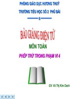 Phép trừ trong phạm vi 4