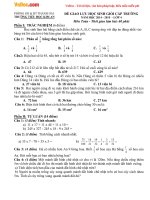 Đề giao lưu học sinh giỏi môn Toán lớp 4 trường tiểu học Kim An, Hà Nội năm 2014 - 2015