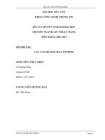 các vấn đề bảo mật window