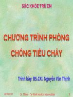 Bài giảng phòng chống tiêu chảy lớp YTTB