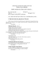 MẪU ĐÁNH GIÁ VIÊN CHỨC