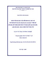 thành phần sâu mọt, đặc điểm sinh học, sinh thái phát sinh gây hại loài callosobruchus maculatus f. trên hạt đỗ xanh, đỗ tương nhập khẩu từ trung quốc qua cửa khẩu lạng sơn (2008  2009) và biện pháp phòng trừ