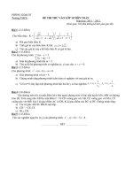 đề và đáp án thi vào lớp 10(2010 2011)