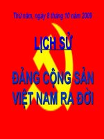 Đảng cộng sản việt nam ra đời