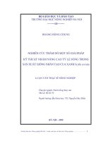 nghiên cứu thăm dò một số giải pháp kỹ thuật nhằm nâng cao tỷ lệ sống trong sản xuất giống nhân tạo cua xanh scylla serrata