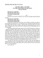 PHÁT BIỂU CẢM NGHĨ CỦA HS LỄ BẾ GIẢNG