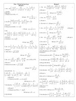 Các dạng bài ôn tập lớp 10