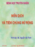 Bài giảng Miễn dịch và TCMR