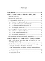 Giải pháp hoàn thiện công tác tuyển dụng nhân lực tại Tổng công ty cổ phần Dệt May Hà Nội