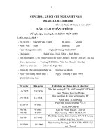 BẢNG THÀNH TÍCH NĂM 2010 2011