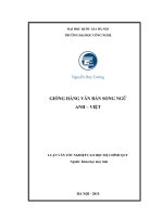 Gióng hàng văn bản song ngữ anh  việt 