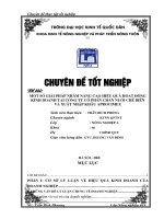 Một số giải pháp nhằm nâng cao hiệu quả hoạt động kinh doanh tại Công ty cổ phần Chăn nuôi chế biến và xuất nhập khẩu APROCIMEX