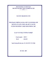 tình trạng nhiễm fasciola spp và eurytrema spp truyền lây giữa trâu, bò, dê và người ở tỉnh thái bình và biện pháp phòng trừ