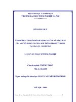 ảnh hưởng của phân bón đến sinh trưởng và năng suất của một số giống cà chua mới trồng trong vụ đông tại gia lộc  hải dương