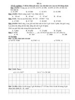 thi hoc ki II mon toan 3