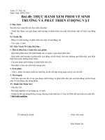 Bài 40. Thực hành: Xem phim về sinh trưởng và phát triển ở động vật.