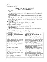 Tiết 24 Chương V: DI TRUYỀN HỌC NGƯỜI Bài 21. DI TRUYỀN Y HỌC