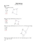 Ngân hàng đề thi Toán 8(Hình) (2011  Moi tap huan)