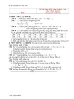 Bộ đề ôn thi HK2 2011 (Tham khảo)