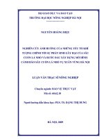 nghiên cứu ảnh hưởng của những yếu tố khí tượng chính tới sự phát sinh gây hại của sâu cuốn lá nhỏ và bước đầu xây dựng mô hình cảnh báo sâu cuốn lá nhỏ vụ xuân vùng hà nội