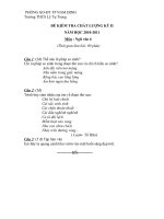 Đề kiểm tra chất lượng cuối năm học L6(010 11).doc