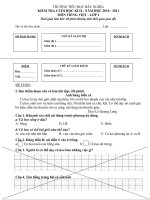 TIẾNG VIỆT LỚP 1.CUỐI KÌ II.10.11