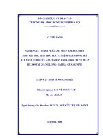 nghiên cứu thành phần sâu, nhện hại, đặc điểm sinh vật học, sinh thái học và biện pháp phòng trừ rầy xanh (empoasca flavescens fabr.) hại chè vụ xuân hè 2009 tại quảng long  hải hà  quảng ninh