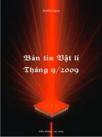 BẢN TIN VẬT LÍ THÁNG9 2009