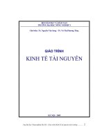 giáo trình kinh tế tài nguyên