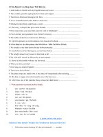 exercises on present perfect tense