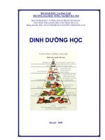 giáo trình dinh dưỡng học