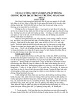 SKKN TĂNG CƯỜNG một số BIỆN PHÁP PHÒNG CHỐNG BỆNH DỊCH TRONG TRƯỜNG mầm NON 