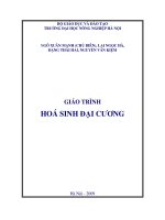 giáo trình hoá sinh đại cương
