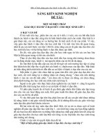 MỘT SỐ BIỆN PHÁPGIÁO DỤC HÀNH VI ĐẠO ĐỨC CHO HỌC SINH LỚP 1