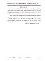 Khảo sát, thiết kế và xây dựng mạng LAN trường THCS Quỳnh Phú