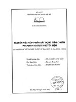 Nghiên cứu góp phần xây dựng tiêu chuẩn palmatin clorid nguyên liệu