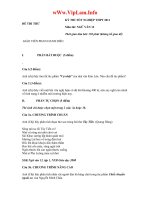 Đề Thi Thử TN Văn  năm 2011