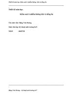 Thiết kế môn học kiểm soát ô nhiễm không khí và tiếng ồn