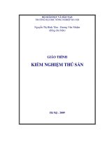 giáo trình kiểm nghiệm thú sản