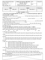 ĐỀ KIỂM TRA VẬT LÝ 9 HKI