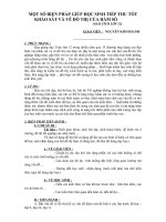 SKKN: MỘT SỐ BIỆN PHÁP GIÚP HỌC SINH TIẾP THU TỐT          KHẢO SÁT VÀ VẼ ĐỒ THỊ CỦA HÀM SỐ