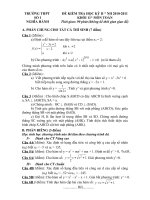 De va dap an Kiem tra ky 2 khoi 11