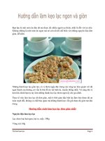 Hướng dẫn cách làm kẹo lạc ngon và giòn