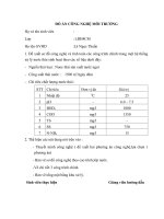 Đề xuất sơ đồ công nghệ và tính toán các công trình chính trong một hệ thống xử lý nước thải sinh hoạt