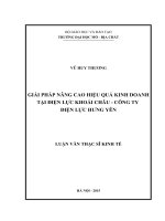 Giải pháp nâng cao hiệu quả kinh doanh tại Điện lực Khoái Châu -Công ty Điện lực Hưng Yên