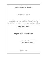 Giải pháp đẩy mạnh công tác xuất khẩu sản phẩm của công ty cổ phần inox hòa bình