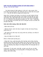 MỘT SỐ BÀI THUỐC ĐIỀU TRỊ ĐƯỜNG HÔ HẤP