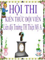 SHNK hội thi kiến thức đội viên