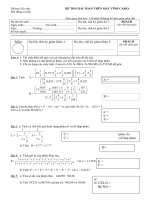 đề thi ca si o tham khảo