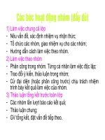 Các bước hoạt động nhóm